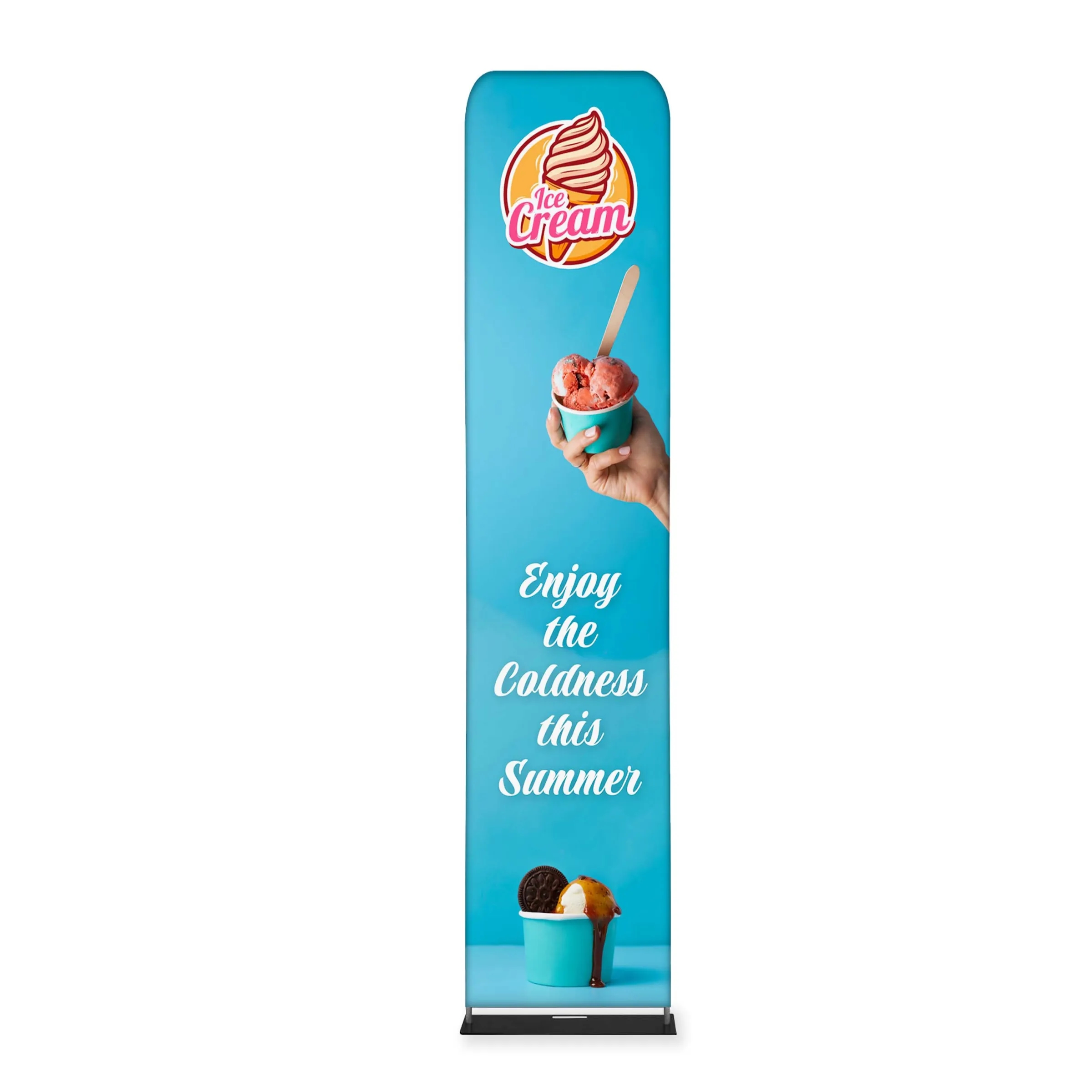 Tube Banner, Double Sided Digitally Printed - 10'x2' 4