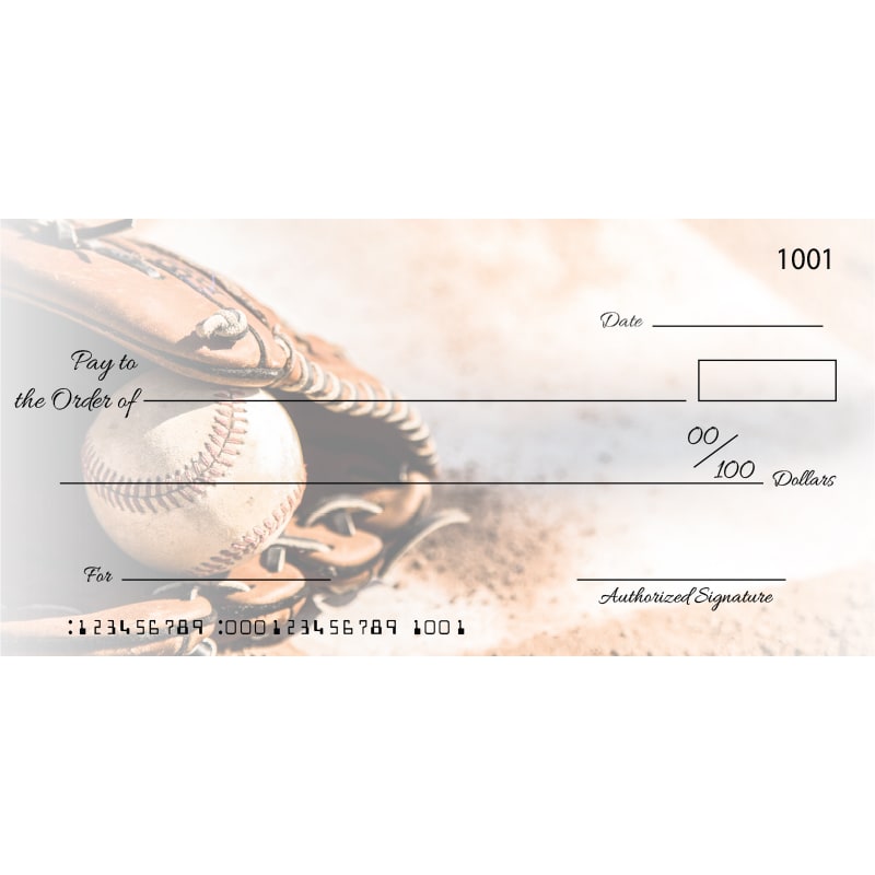Custom Baseball Glove Big Checks 3