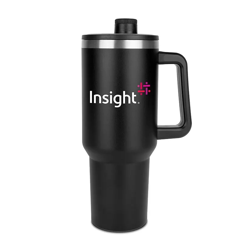 Malden Double Wall Vacuum Seal Mug with Flexible Straw 40 oz 1