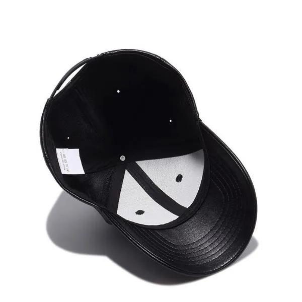 Factory Sample PU Leather Dad Hat for Men 3