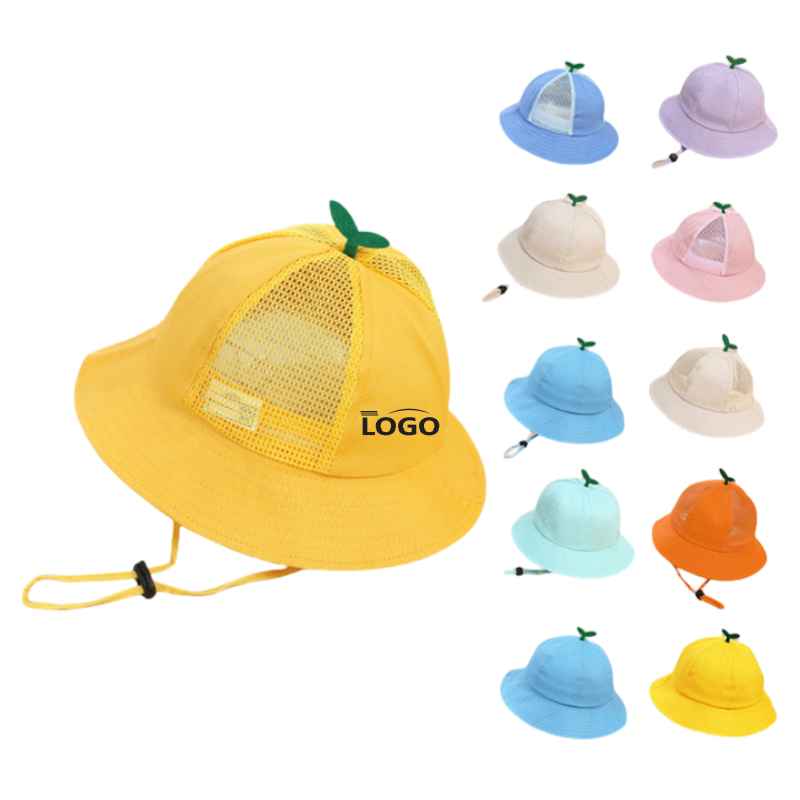 Custom Kids Sun Hat With Logo 2