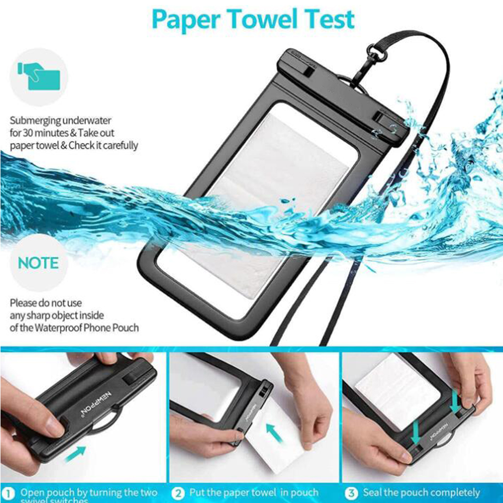 Waterproof Cell Phone Pouch With Lanyard 3