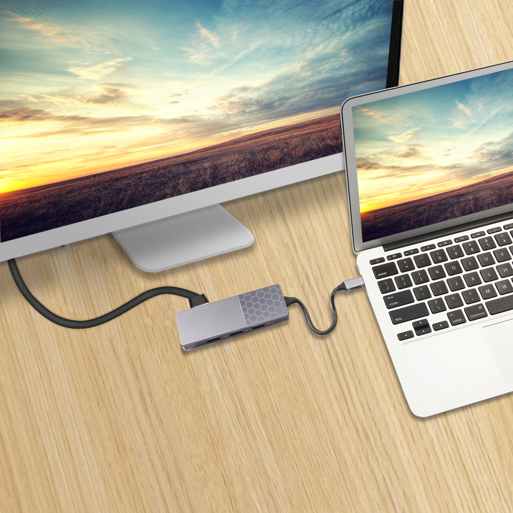 7-in-1 USB Type-C Hub – 4K HDMI, 2 USB 3.0, SD/MicroSD, USB-C PD 87W & Gigabit Ethernet 1