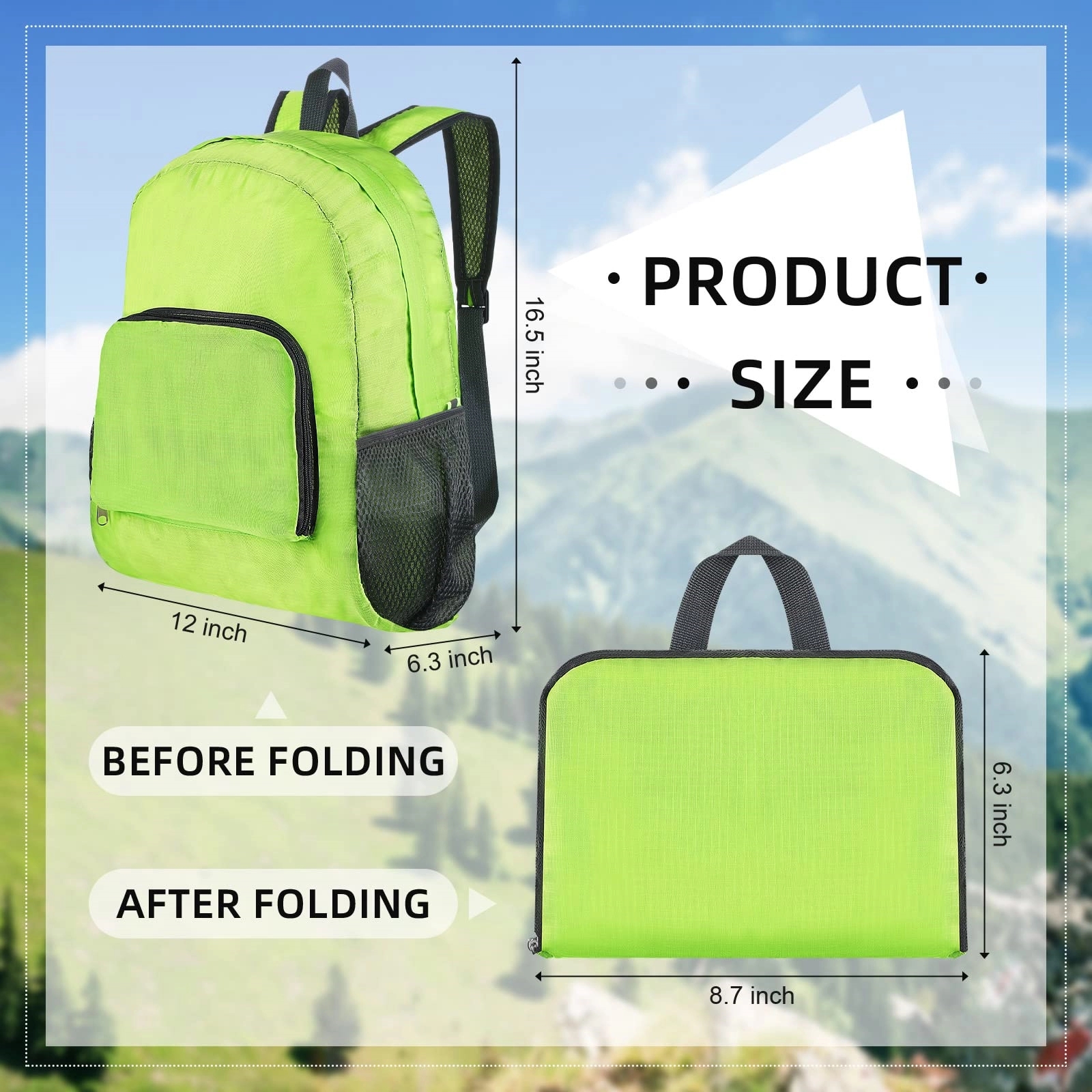 Foldable Backpack In Pouch 5