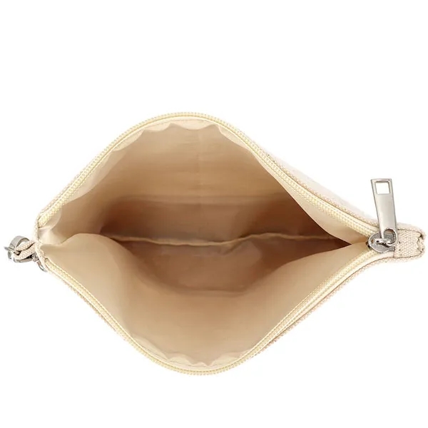 Portable Cork Canvas Cosmetic Zipper Bag 3