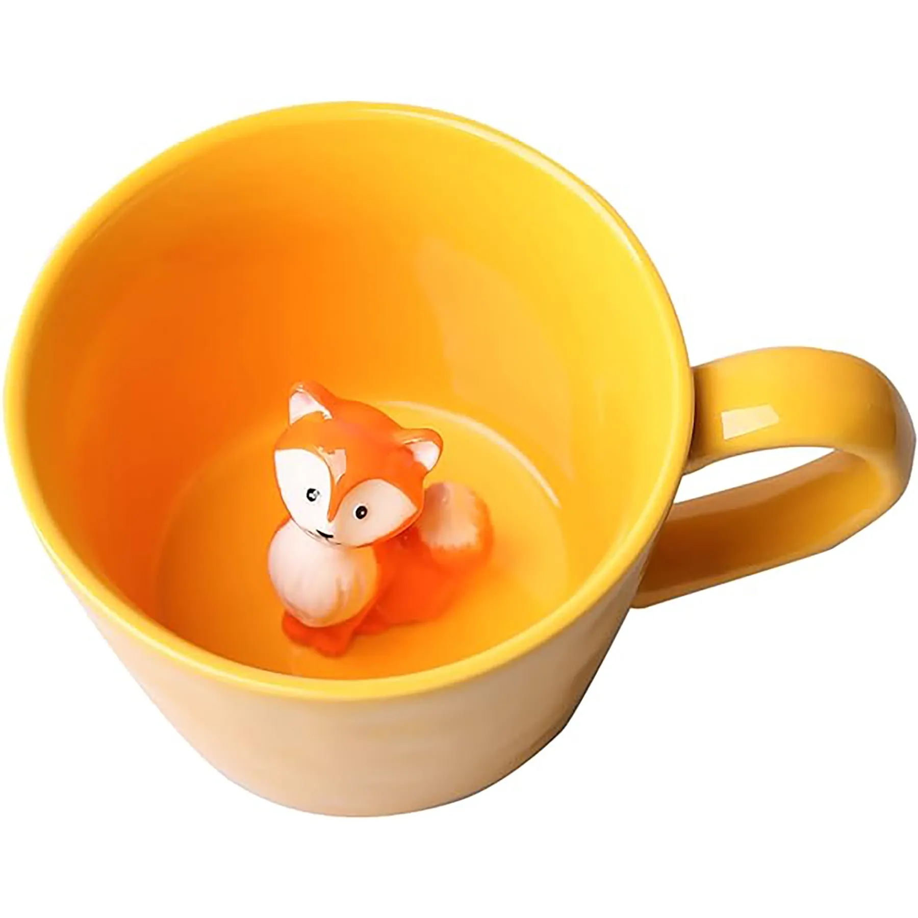 Ceramic Mug with Hidden 3D Animal 8
