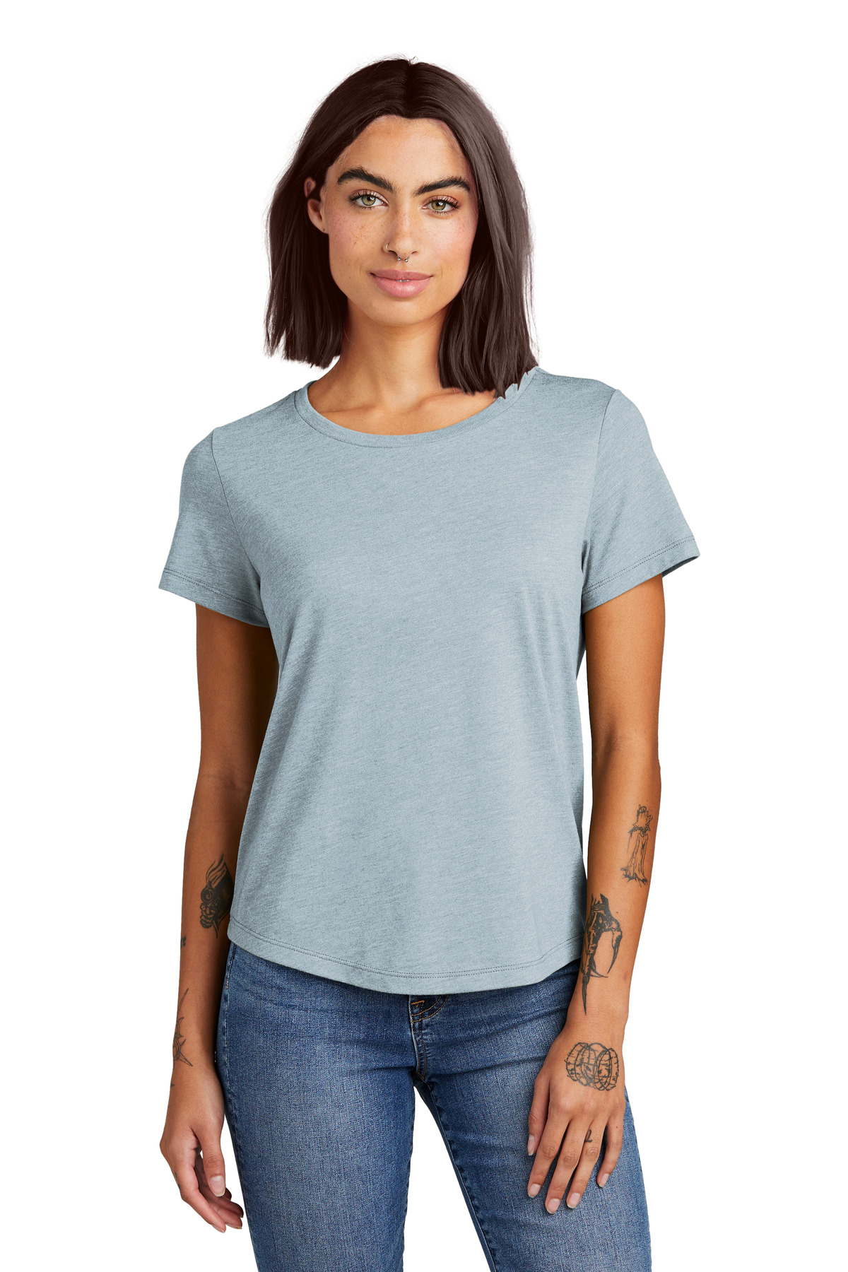 Allmade® Women's Relaxed Tri-Blend Scoop Neck Tee 30