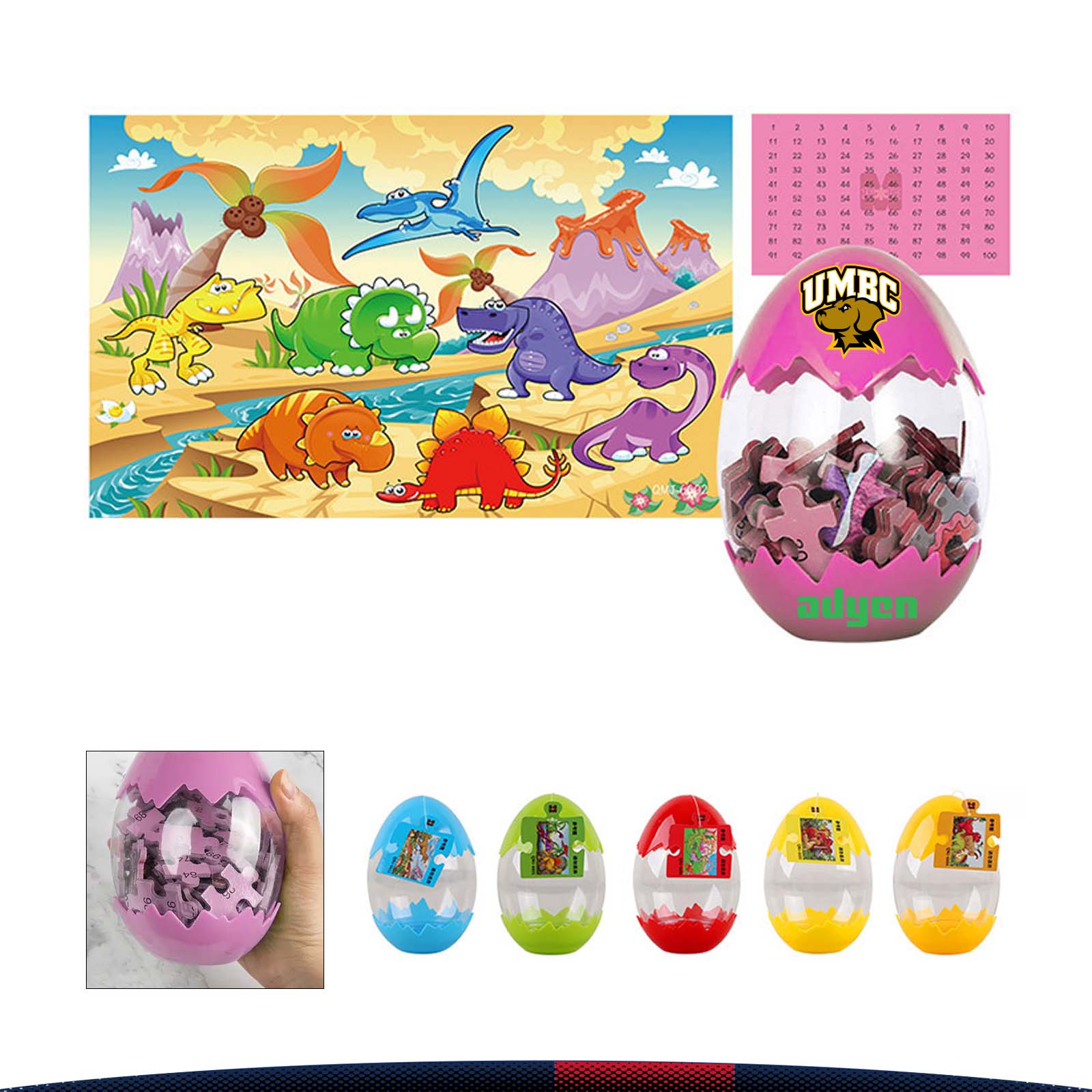 Dinosaur Egg 60pcs Wooden Puzzle 4