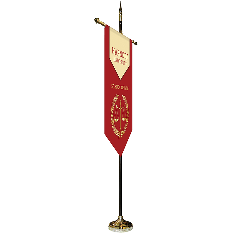 30" x 48" Premium Gonfalon 7' Kit / V-Cut 7