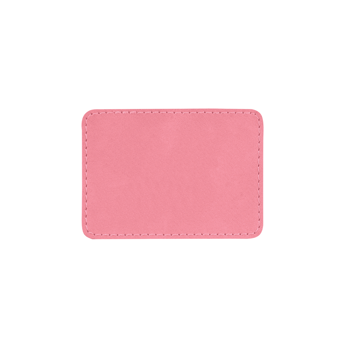 3" x 2" Pink Leatherette Rectangular Patch with Adhesive 2