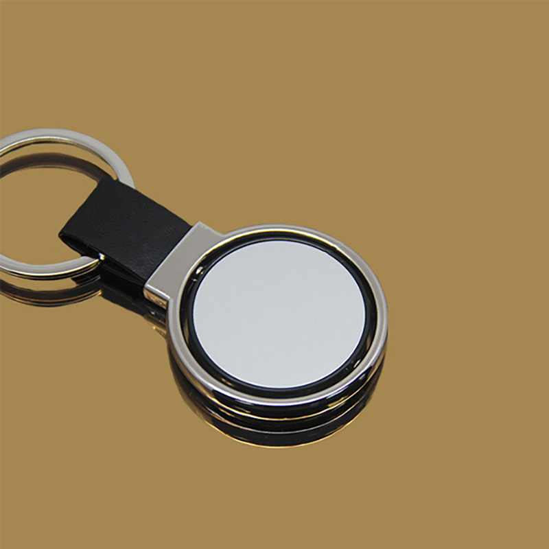 Creative Key Chain with Rotatable Metal Tag 6