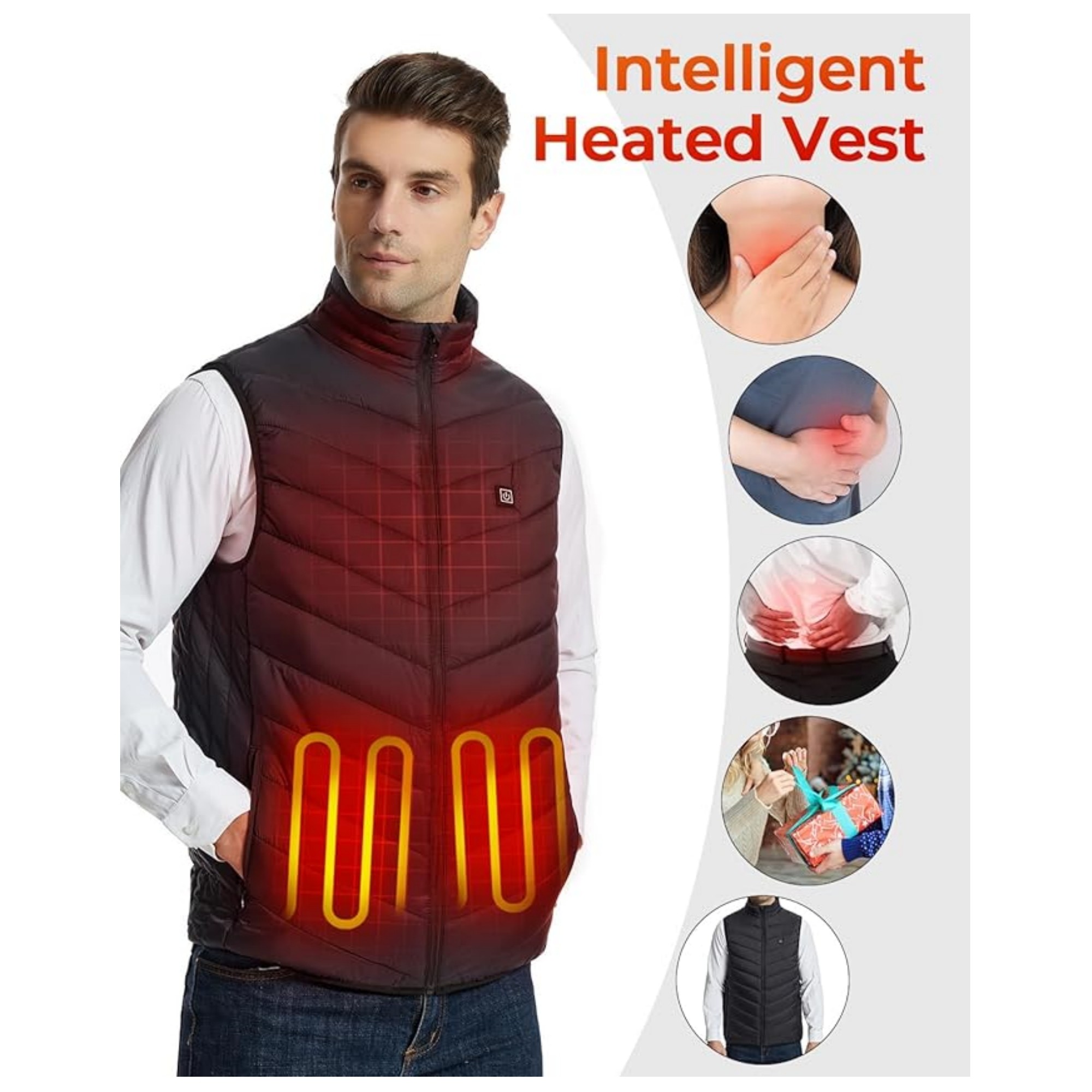 Heated Jacket 4 Heating Areas 8