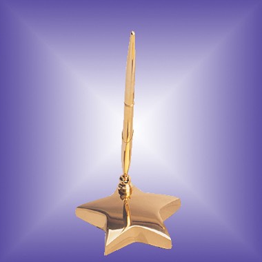 BRASS STAR PEN HOLDER 2