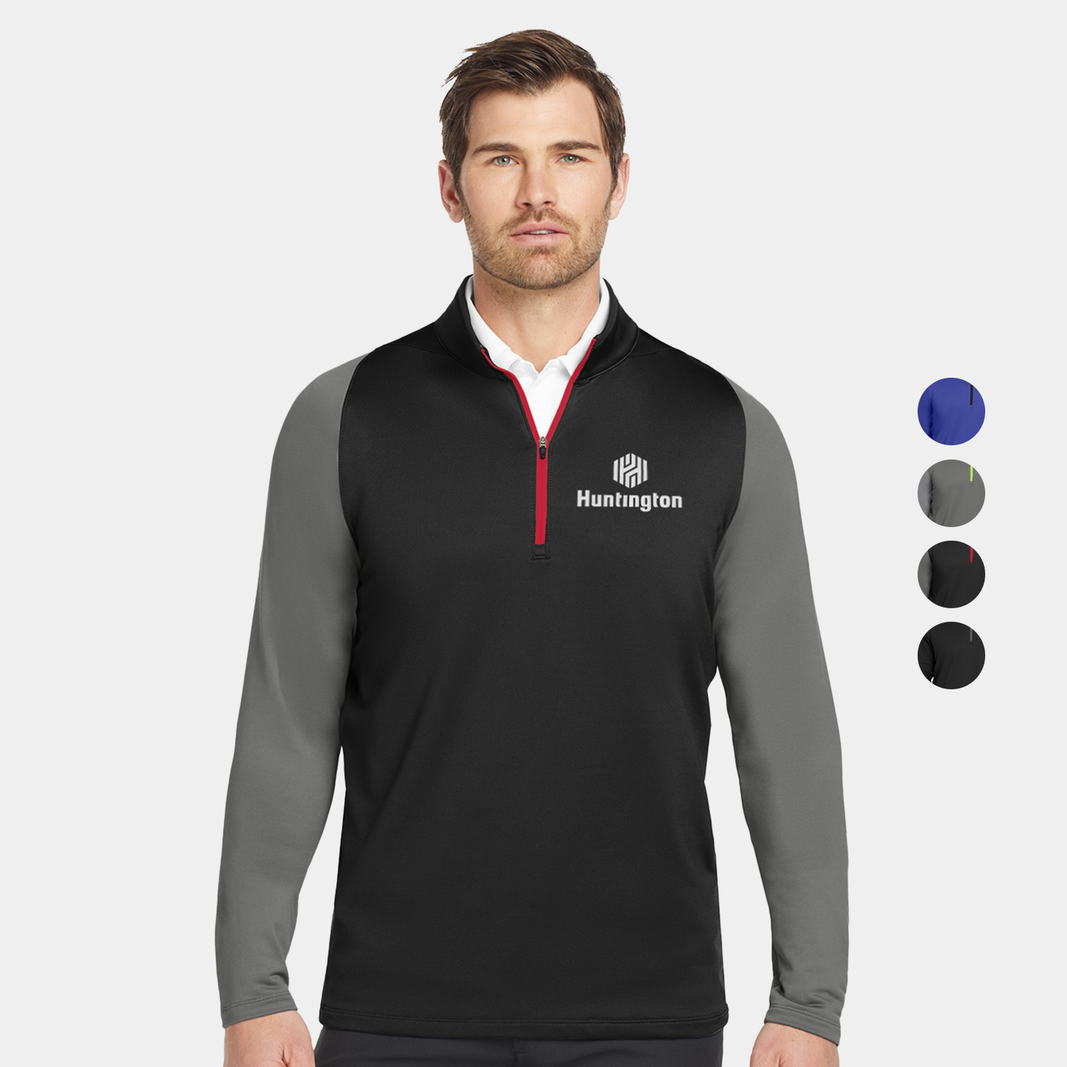 Nike Dri-FIT Stretch 1/2-Zip Cover-Up 7.6 oz. Winter Jacket 2
