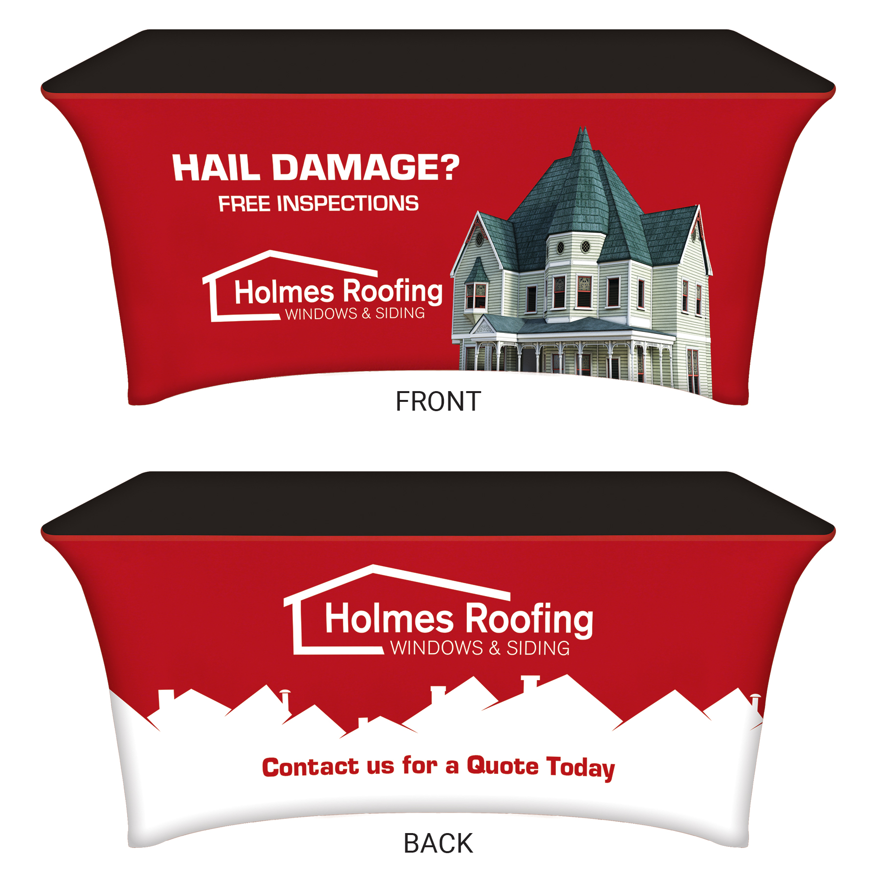 6' Table Cover Half Wall Kit 12