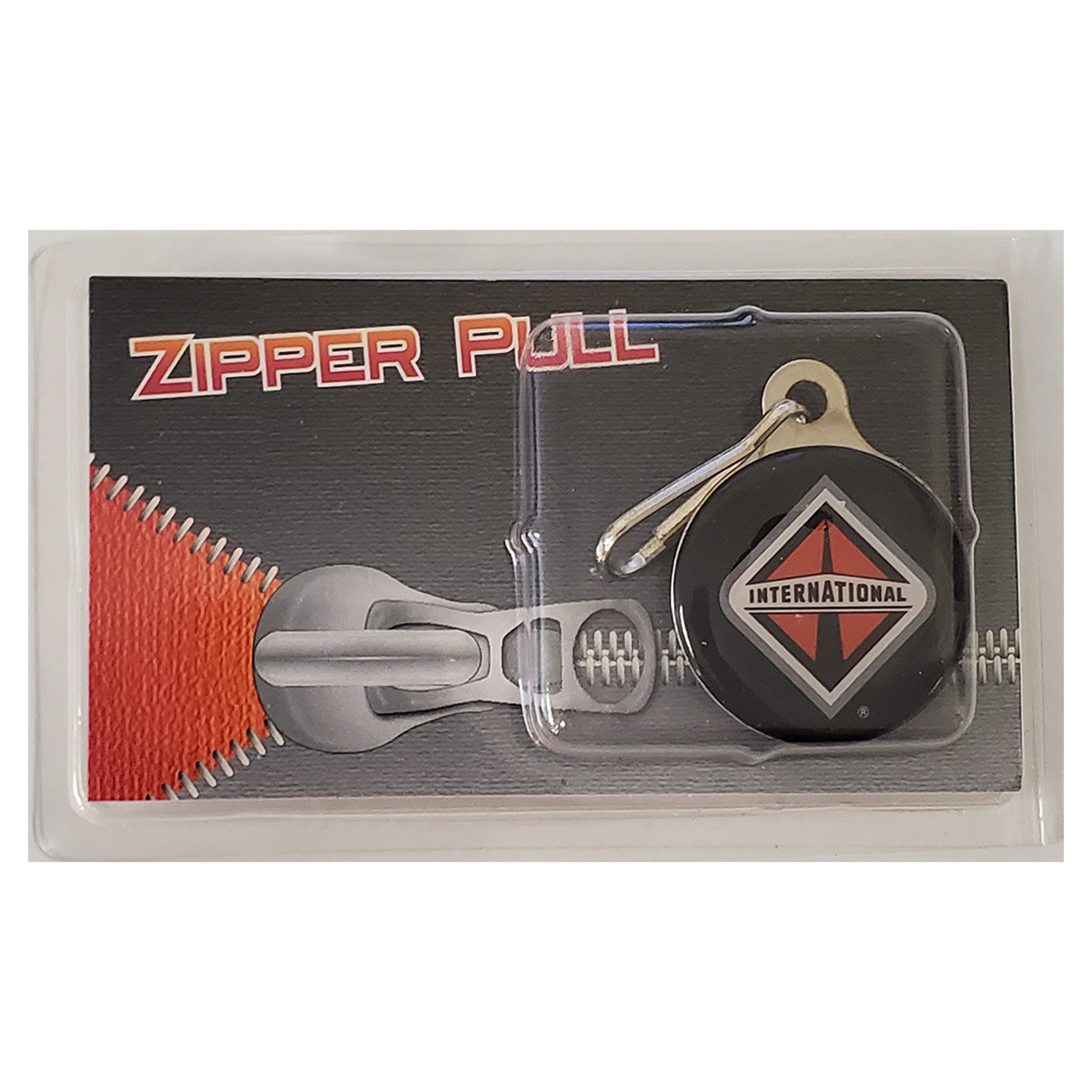 Zipper Pull Charms / Tag with double sided imprint of 1-1/8" round and metal back 2