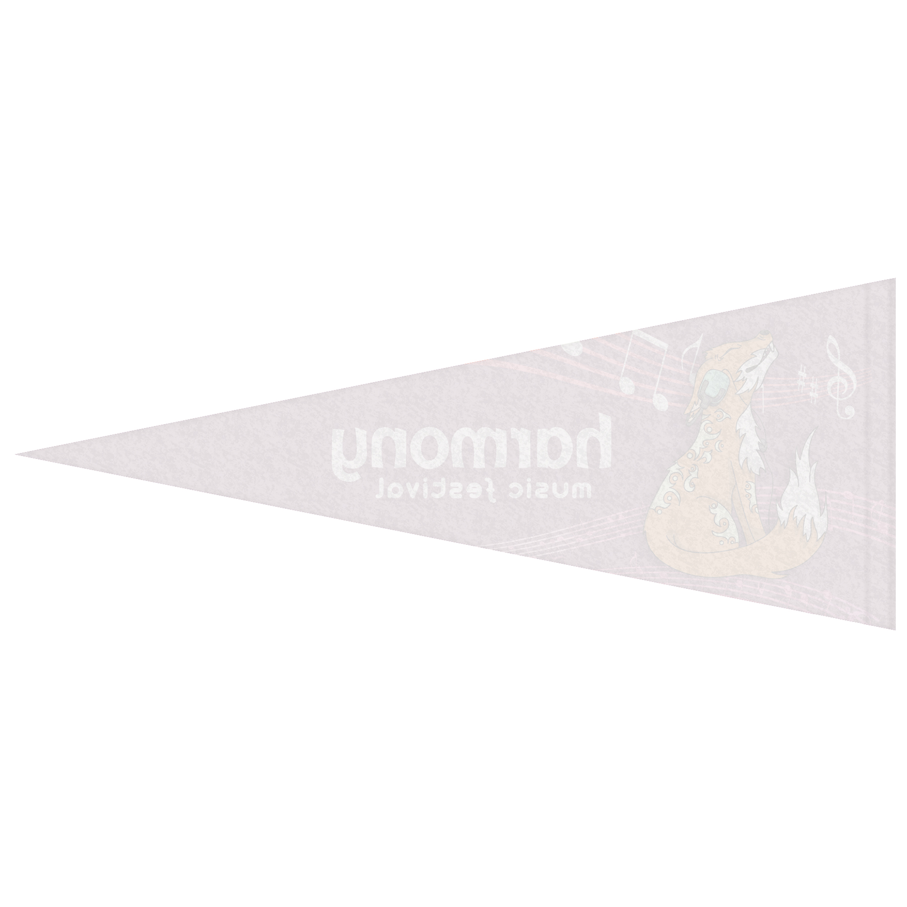 4" x 10" Custom Printed Soft Felt Pennant 9