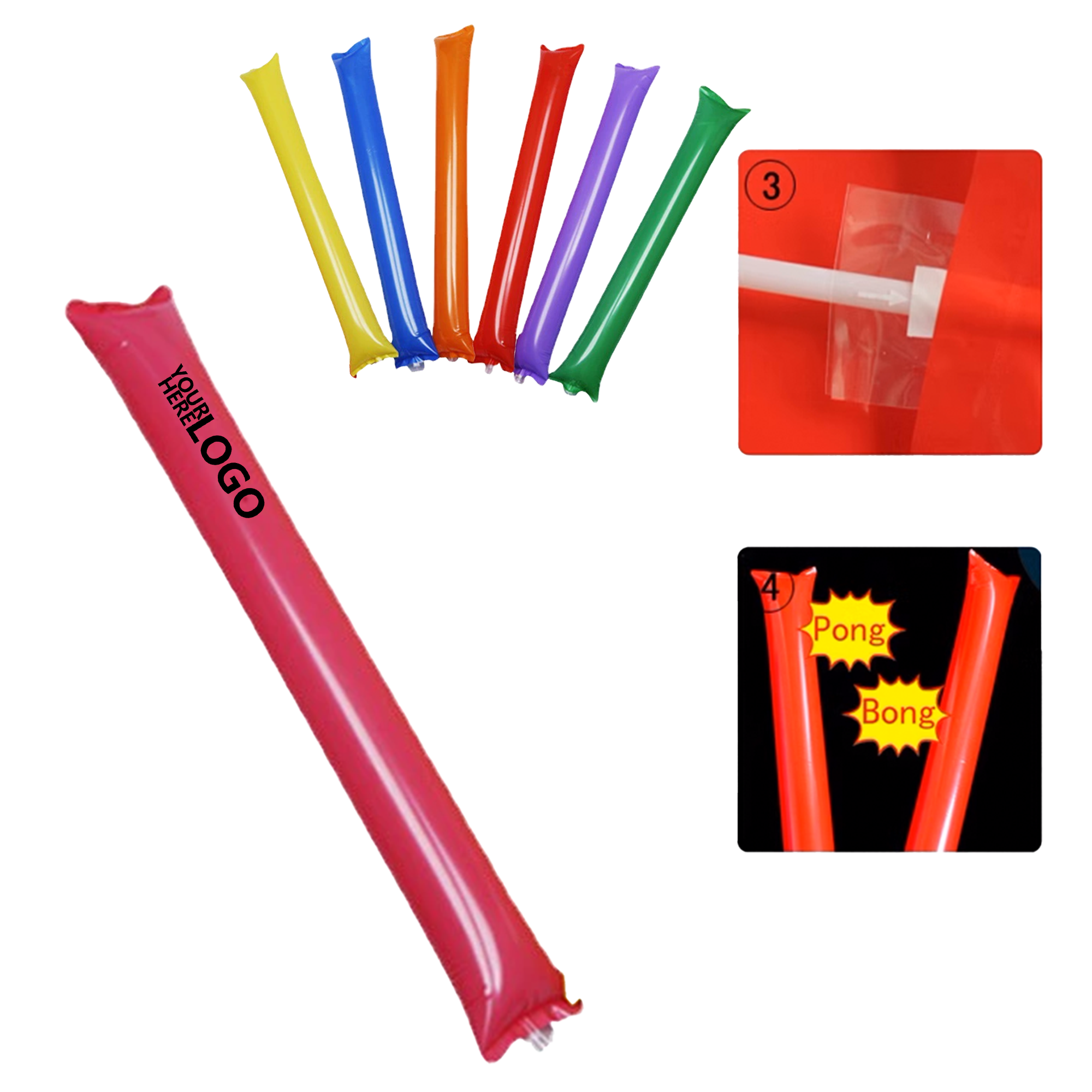 PE Inflatable Clapping Stick 2