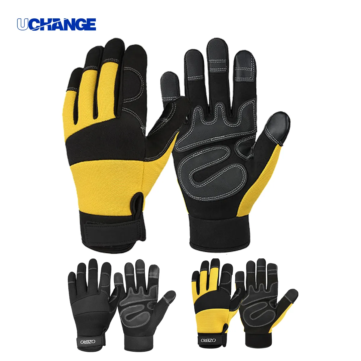 Performance Touchscreen Work Gloves With PU Grip 6