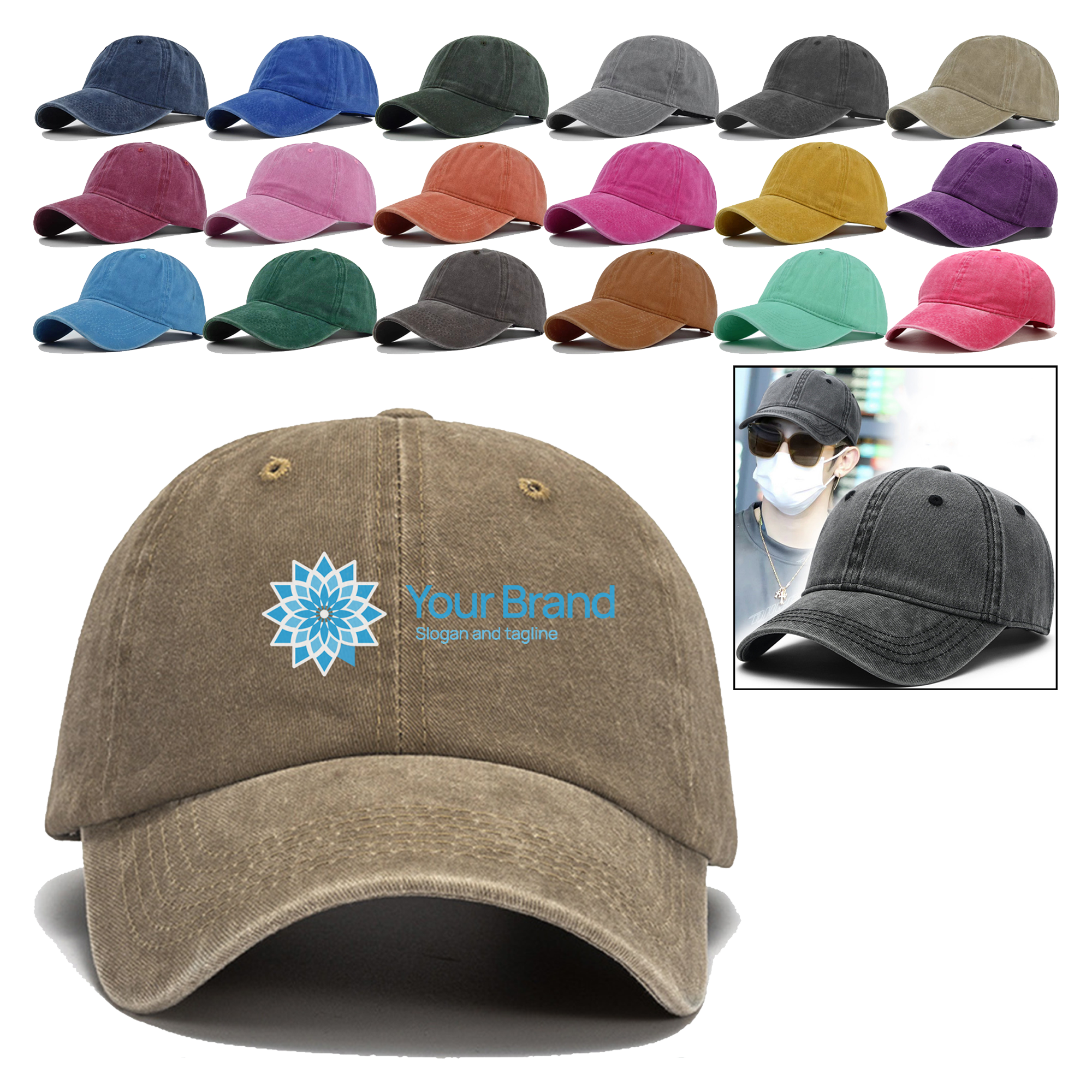 MOQ 20pcs Classic Style Branded Cap 4