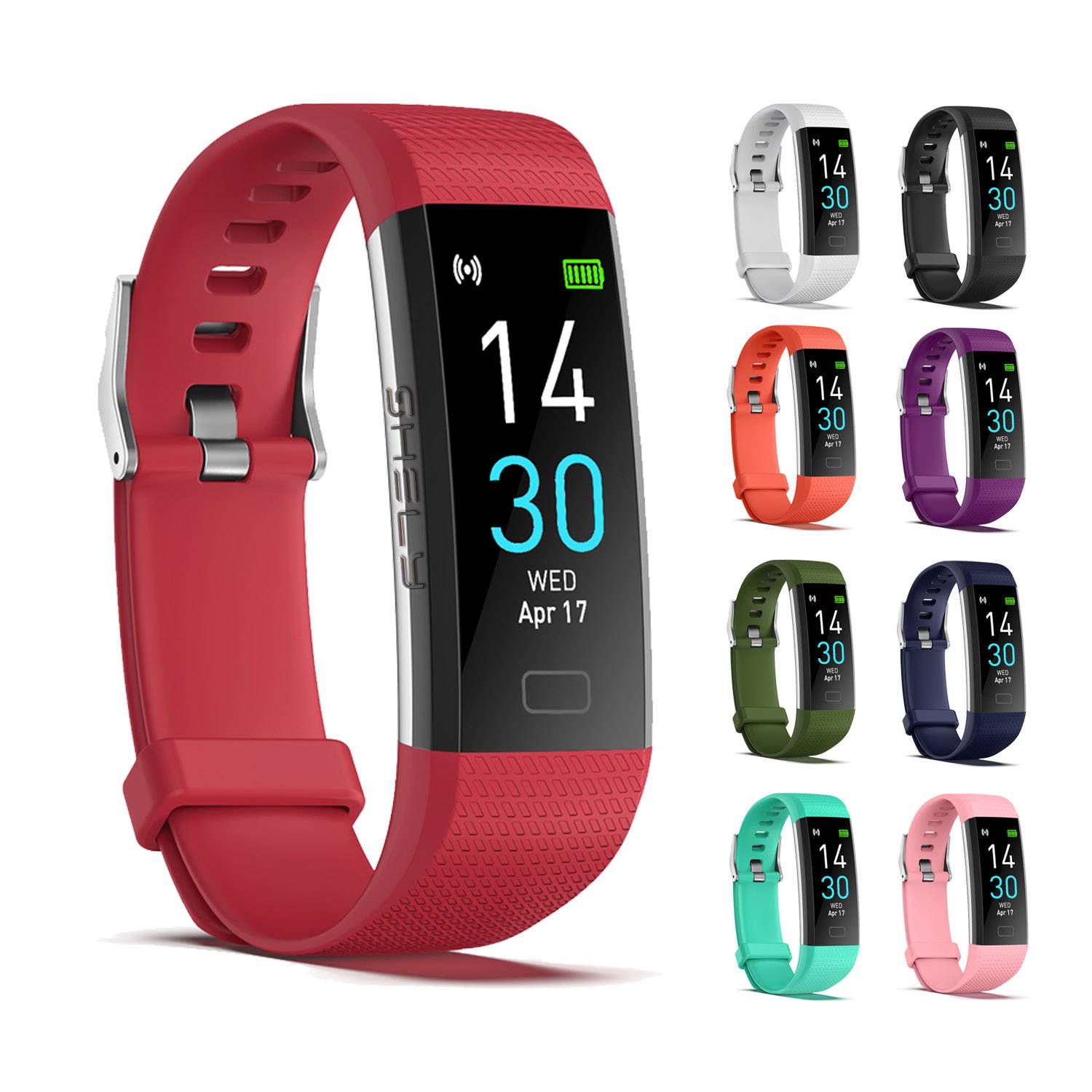 Waterproof Heart Rate Steps Sleep Tracker Watches 24