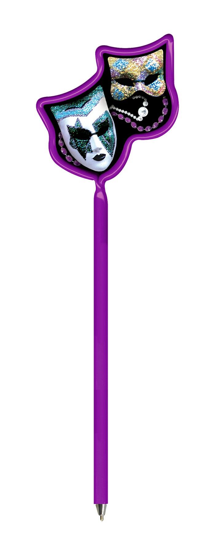 Inkbend Standard Billboard Pens W/ Mardi Gras Masks Stock Insert
