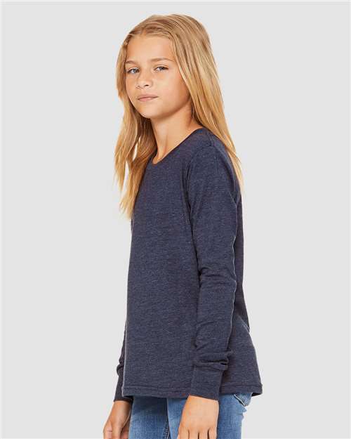 Youth Heather CVC Long Sleeve Tee - 3501YCVC 56