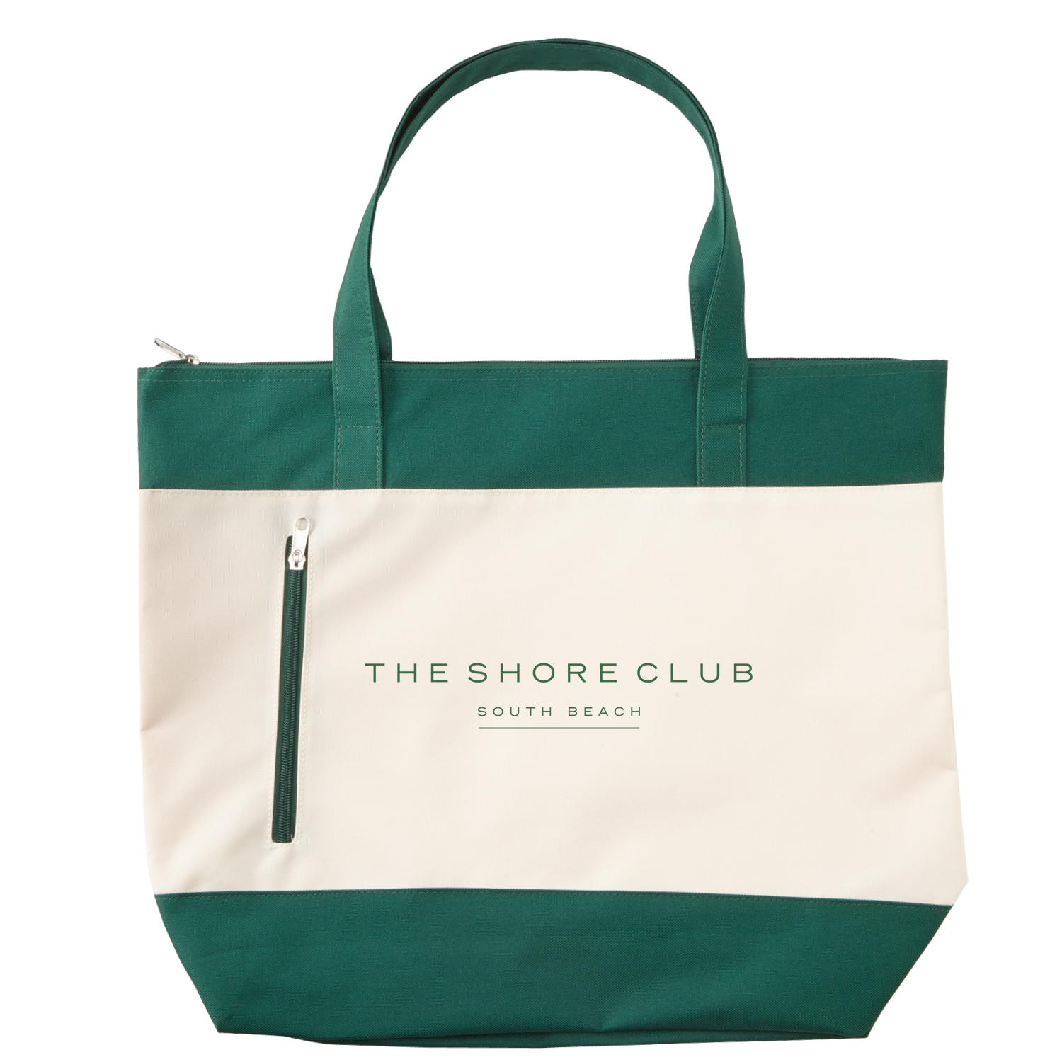 Polyester Zipper Beach Tote Bag, custom tote bag with logo imprint 5
