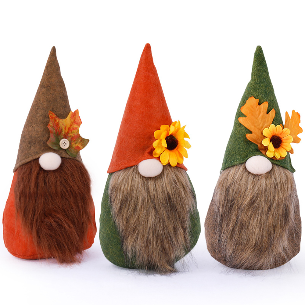 Thanksgiving Maple Leaf Sunflower Harvest Festival Doll