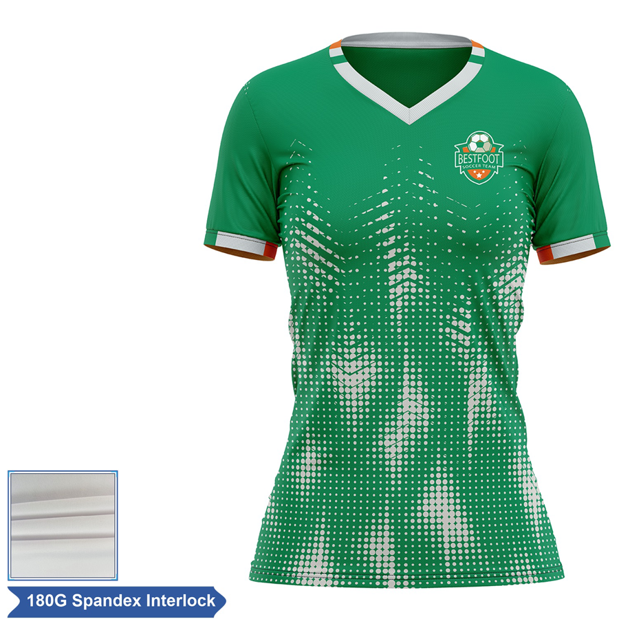Women's Sublimation Soccer Jersey - 180G Spandex Interlock 2