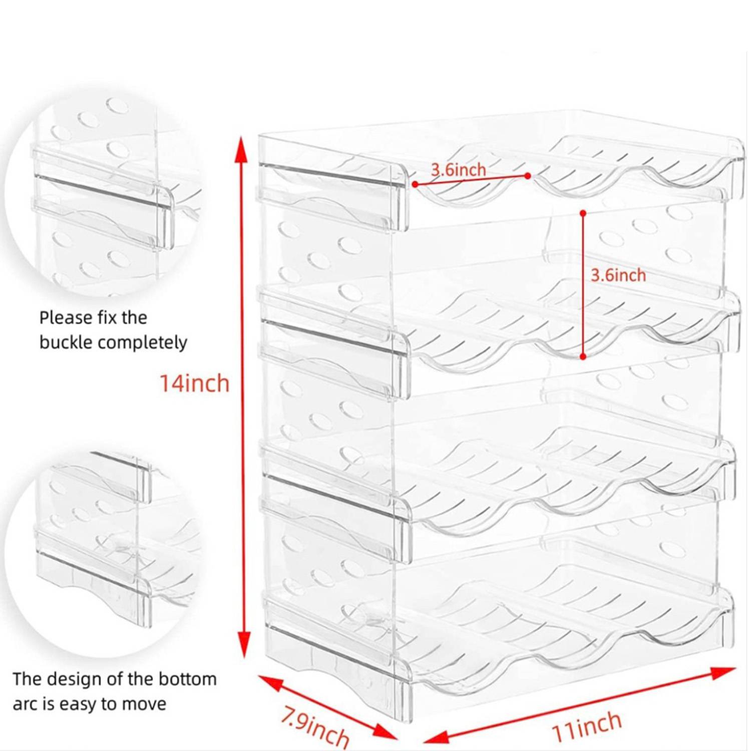 Stackable Water Bottle Organizer Holder 2