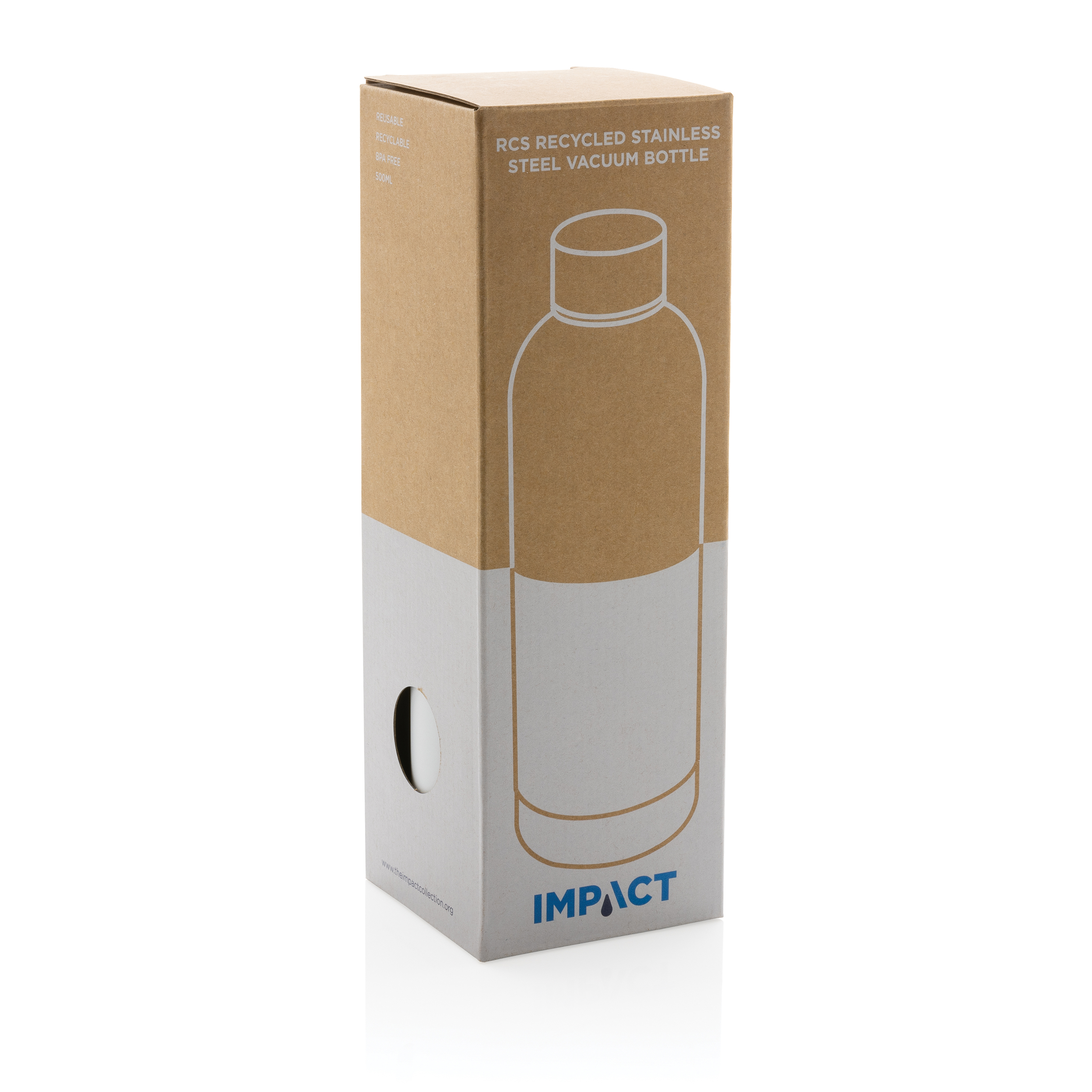 Impact Recycled Stainless Steel Vacuum Bottle 17