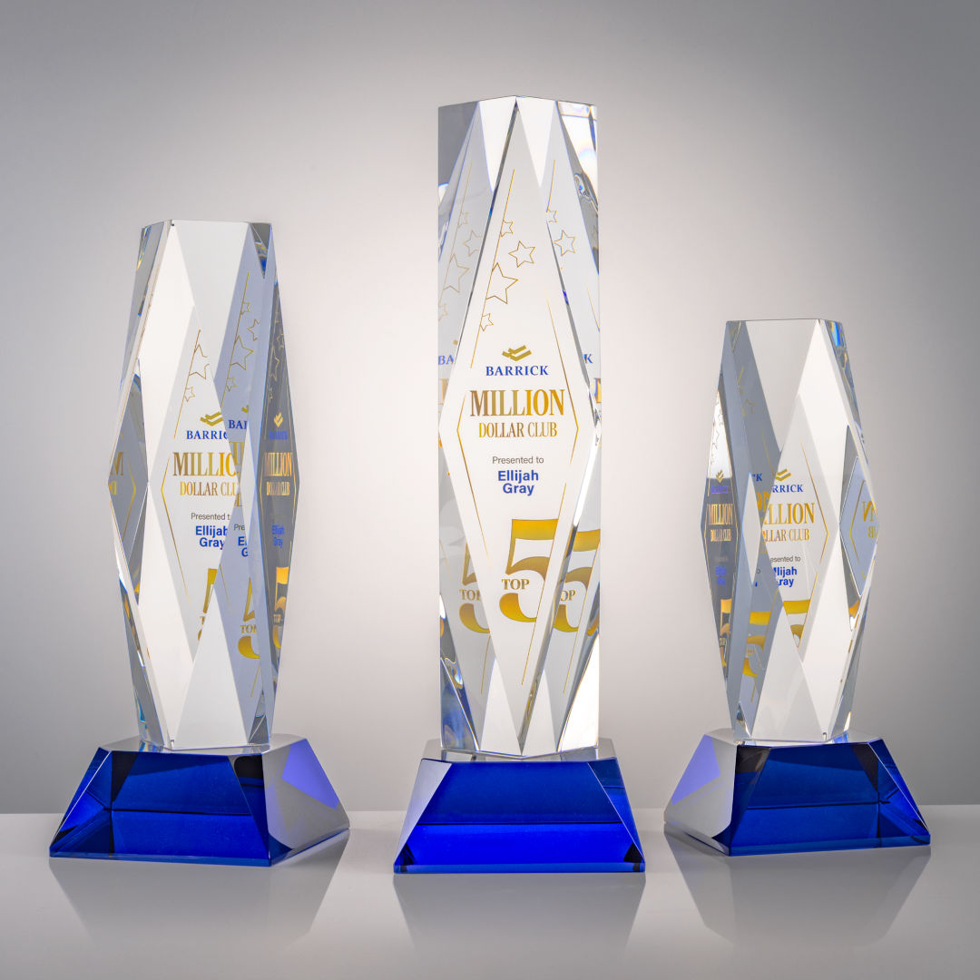 President VividPrint™ Award on Base - Blue