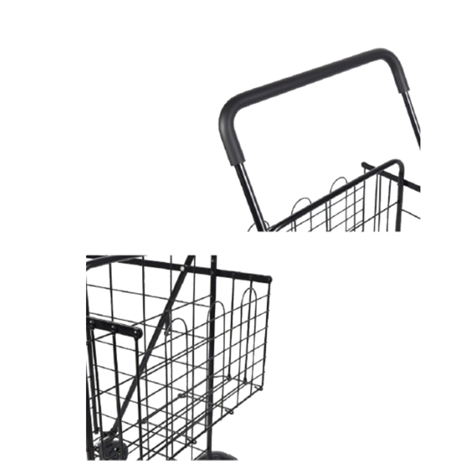 Heavy Duty Steel Shopping Cart w/ Wheels 6