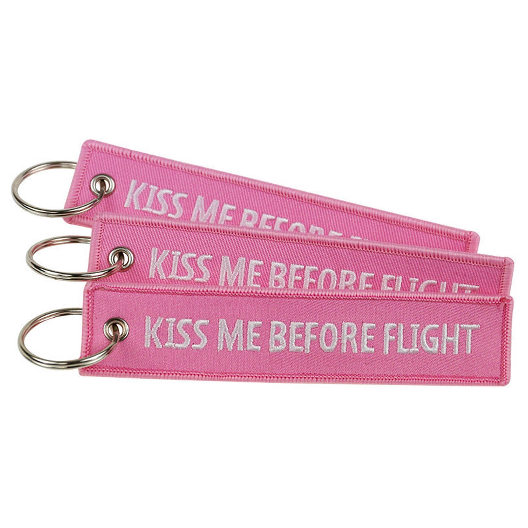 5" x 1" Ring Embroidered Keychain 1