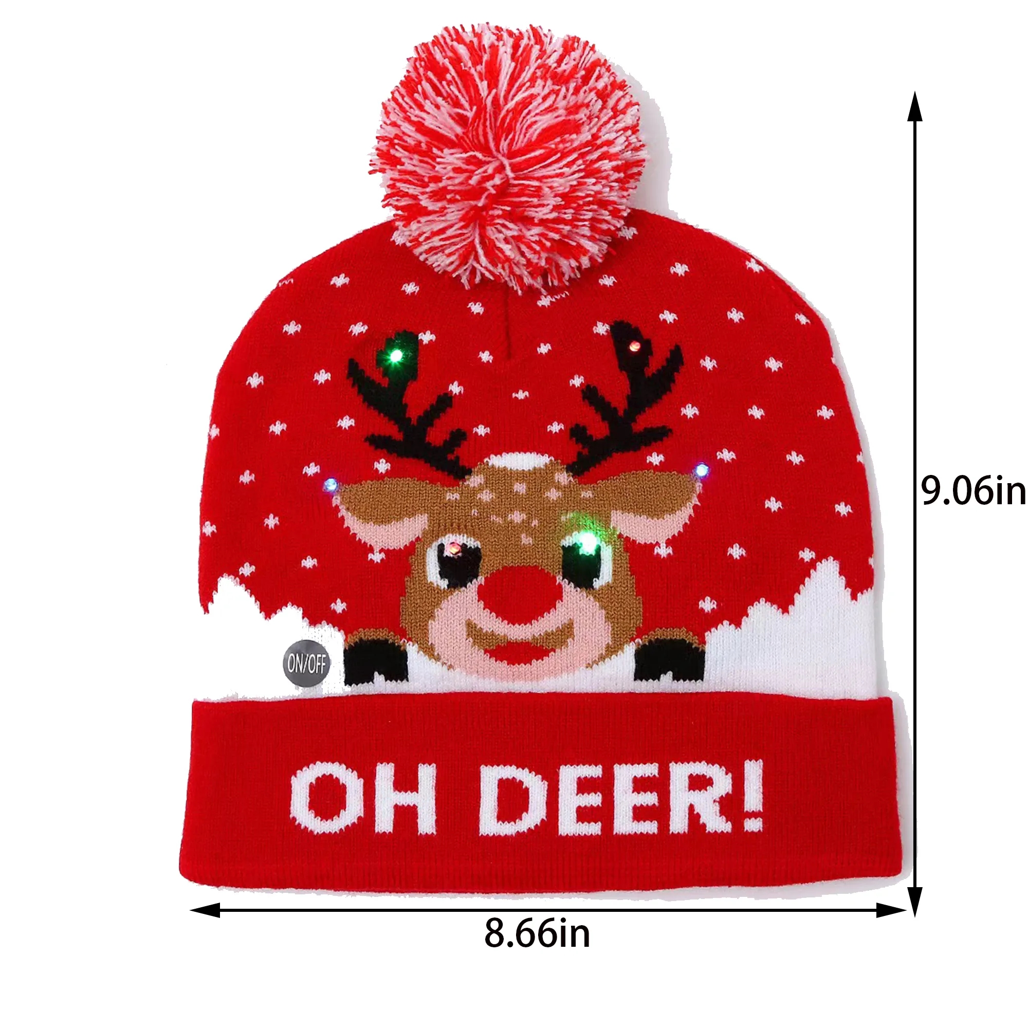 Christmas Woolen Hat With Customizable Logo 3