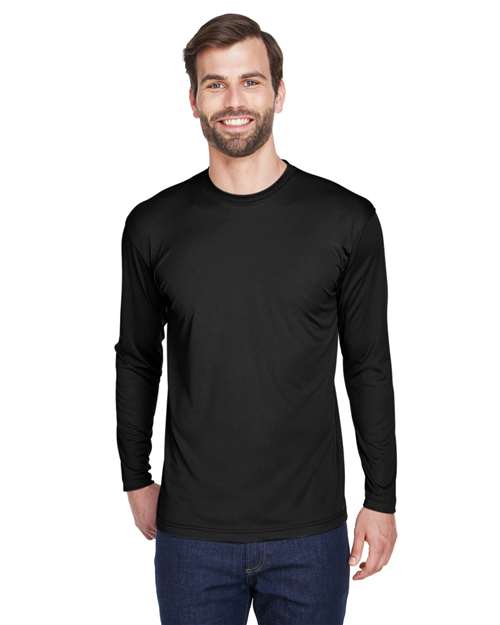 Men's Cool & Dry Sport Long Sleeve Performance Interlock T-Shirt - 8422 9