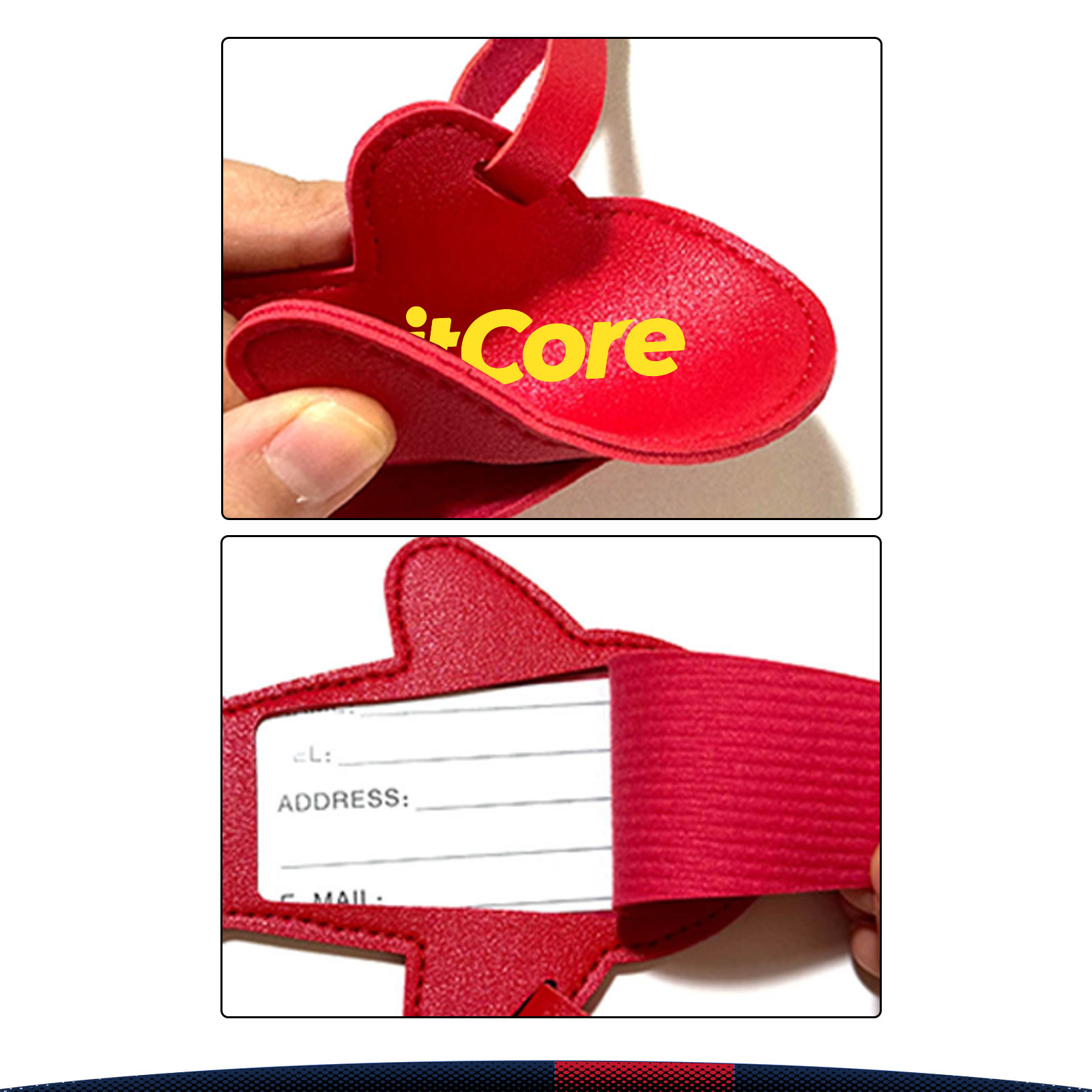 Jibblet Airplane-Shaped PU Leather Luggage Tag 10