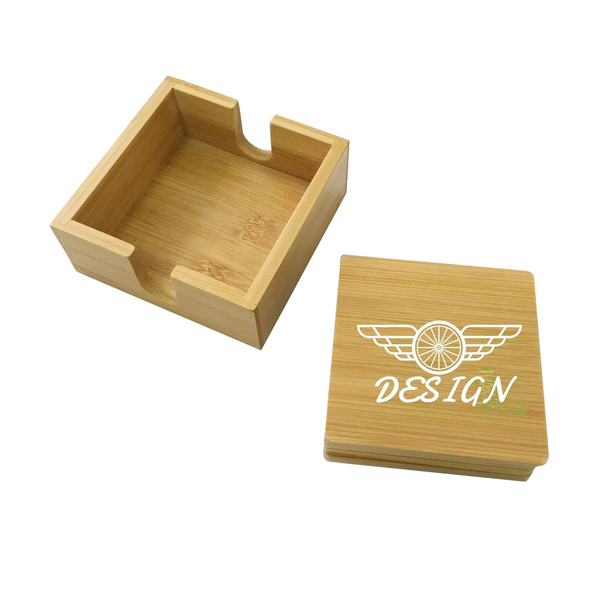 Eco-Friendly Bamboo Coasters - Sustainable and Stylish 1