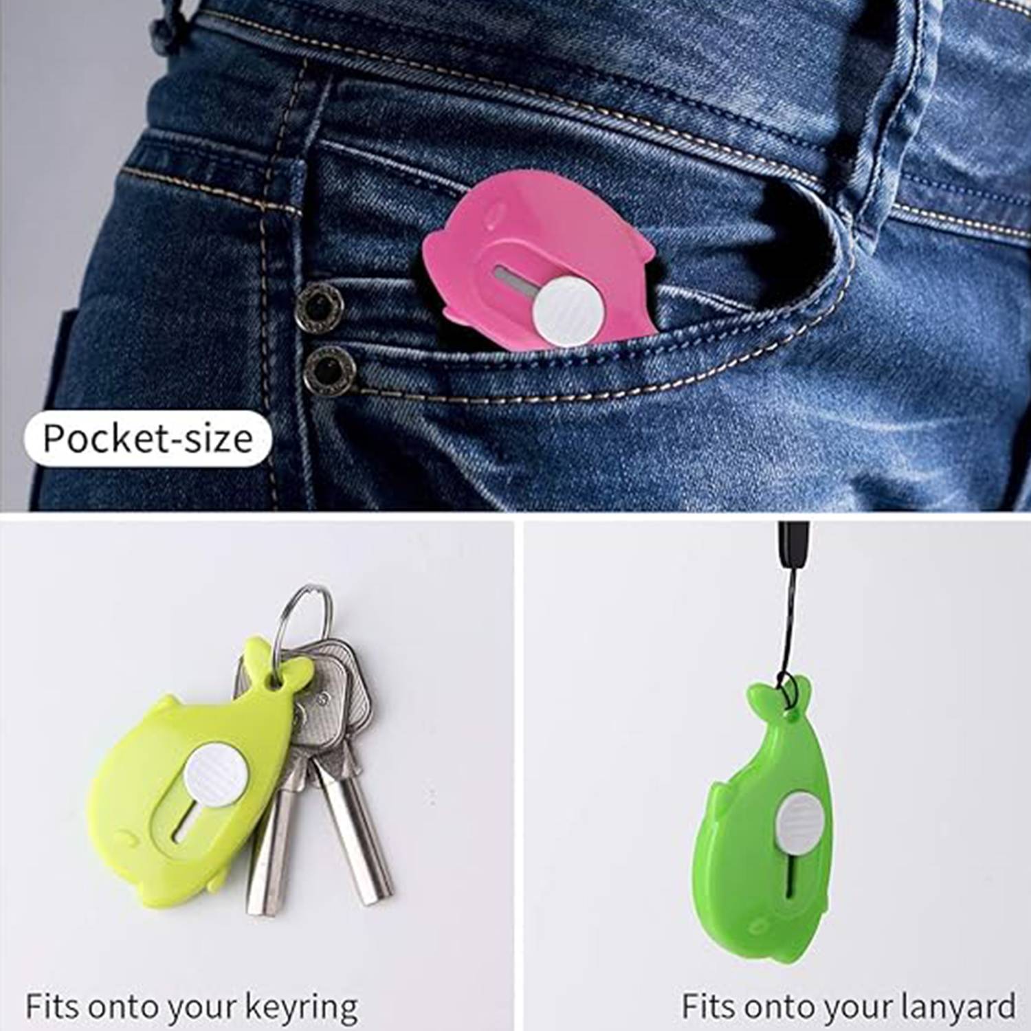 Whale Shape Mini Retractable Utility Knife Box Cutter Letter 3