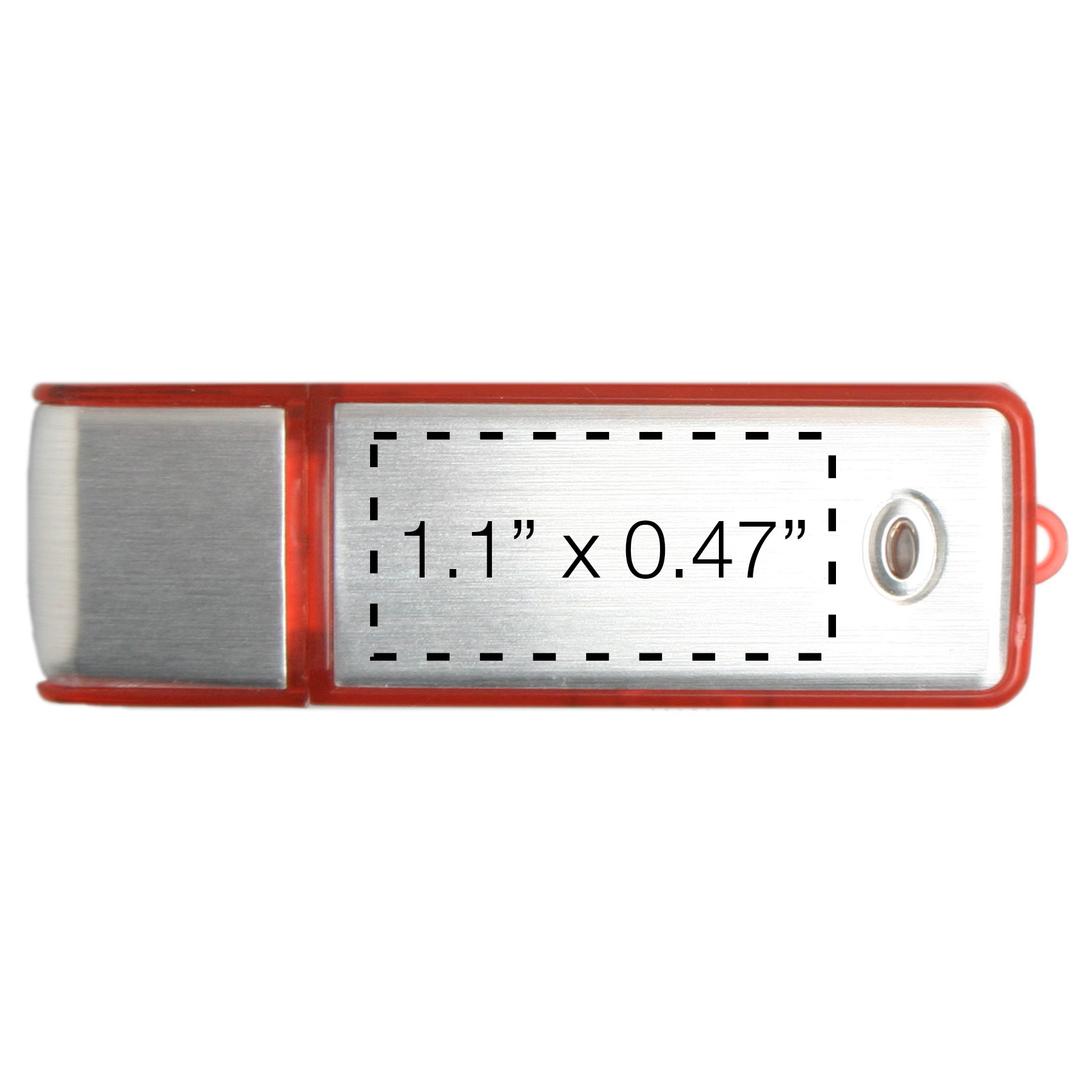 Classic Metal USB Flash Drive W/ Plastic Accents (512MB) 9
