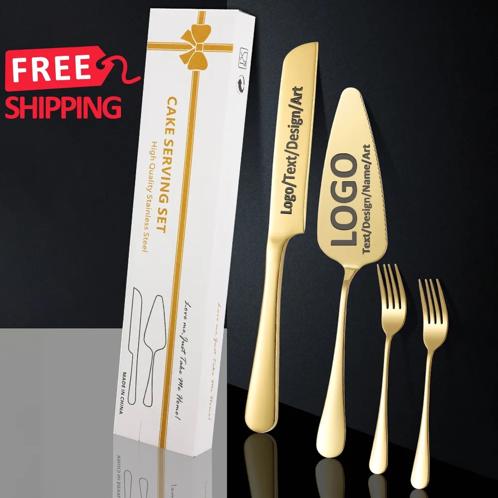 Wholesale Personalized Cake Knife and Server Set 7