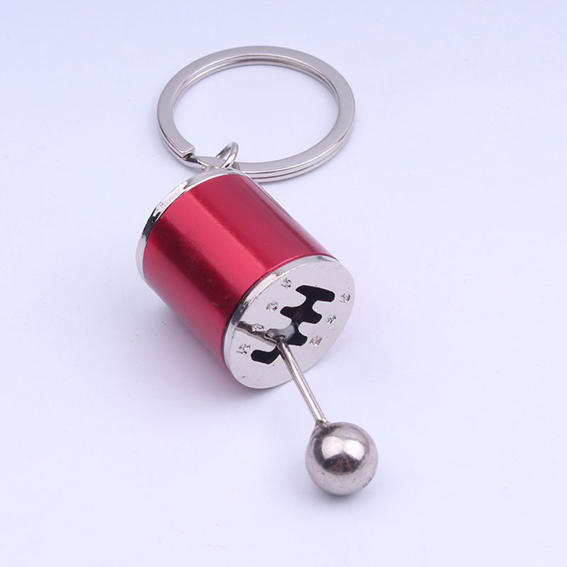 Six Speed Metal Gear Shifter Model Ring Keychain 3