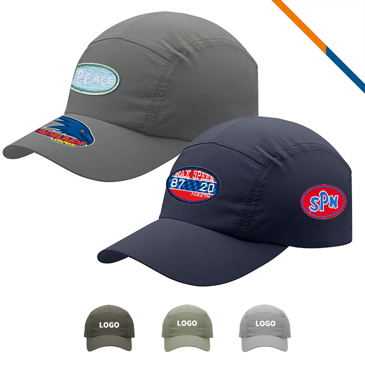 ApexCool Flexible Brim 5 Panel Performance Cap 1