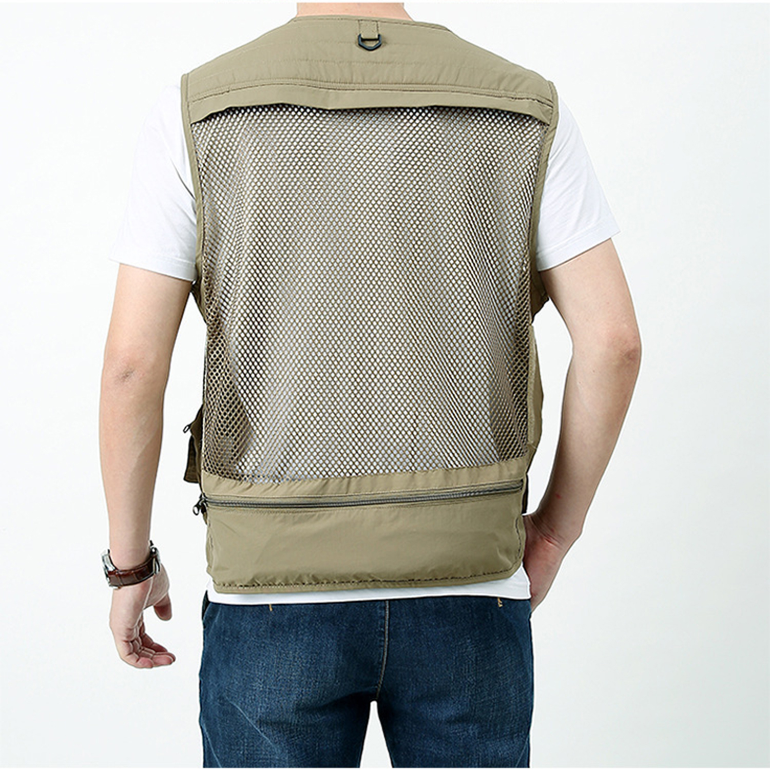 Men's casual outdoor detachable mesh quick-drying vest 7