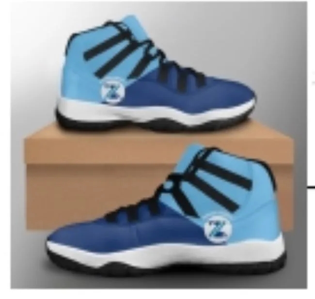 AJ11 High Top Leather Sneakers 2