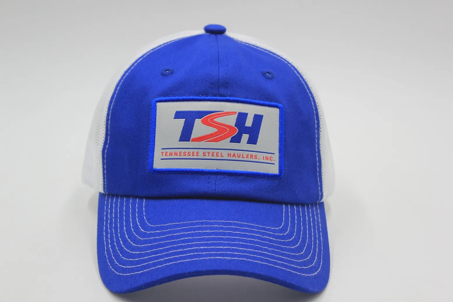 Trucker Cap 5 Panel Mesh Back SnapBack Woven Patch