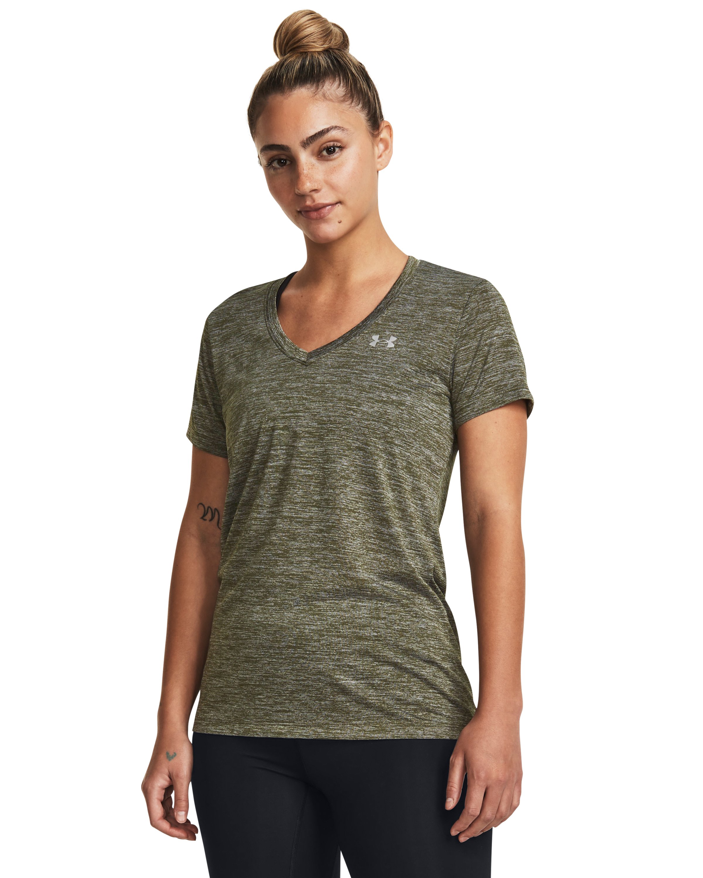 UA Tech Twist Women's V-Neck Short Sleeve 48