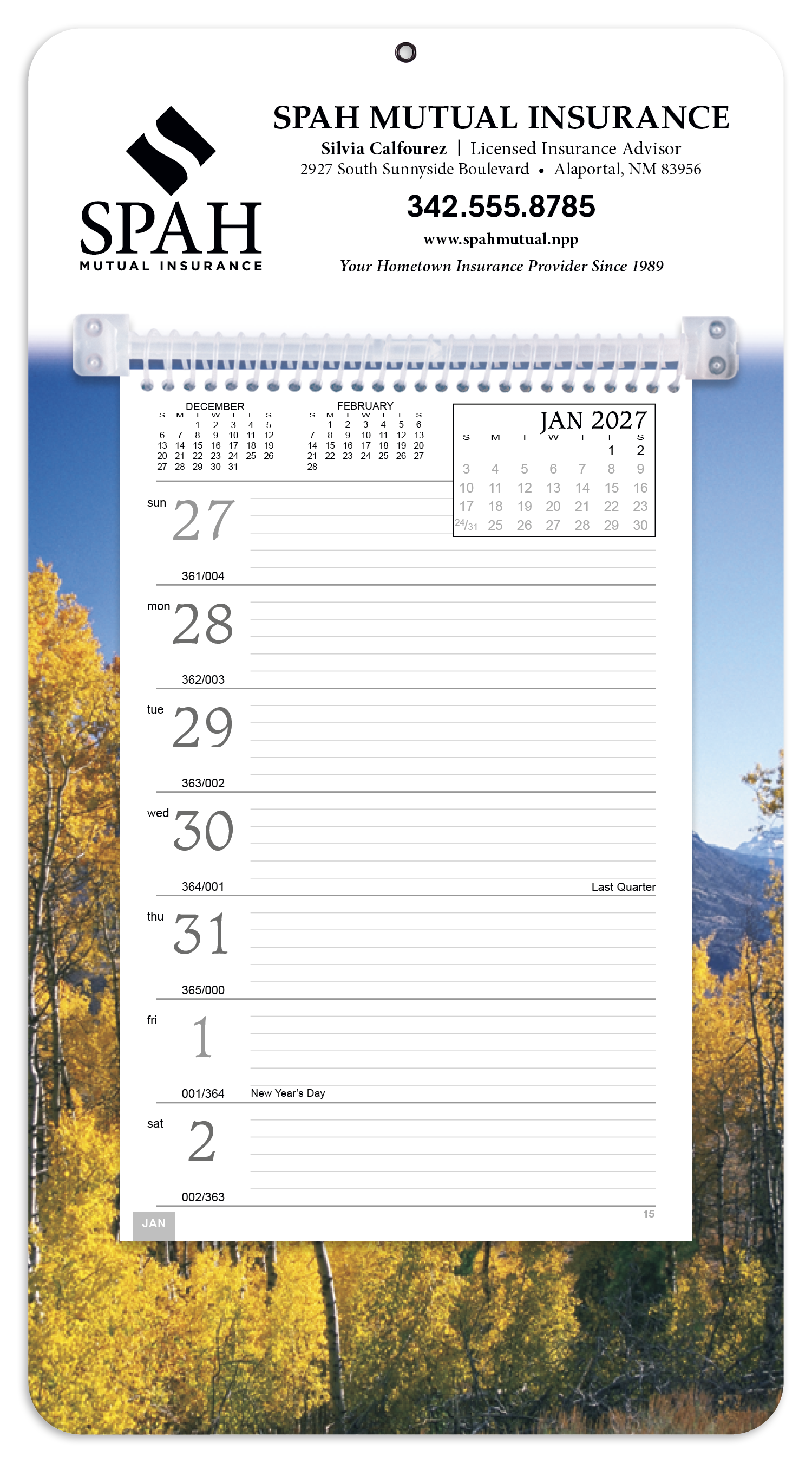 Triumph® Calendars Full-Color Weekly Memo Calendar 38