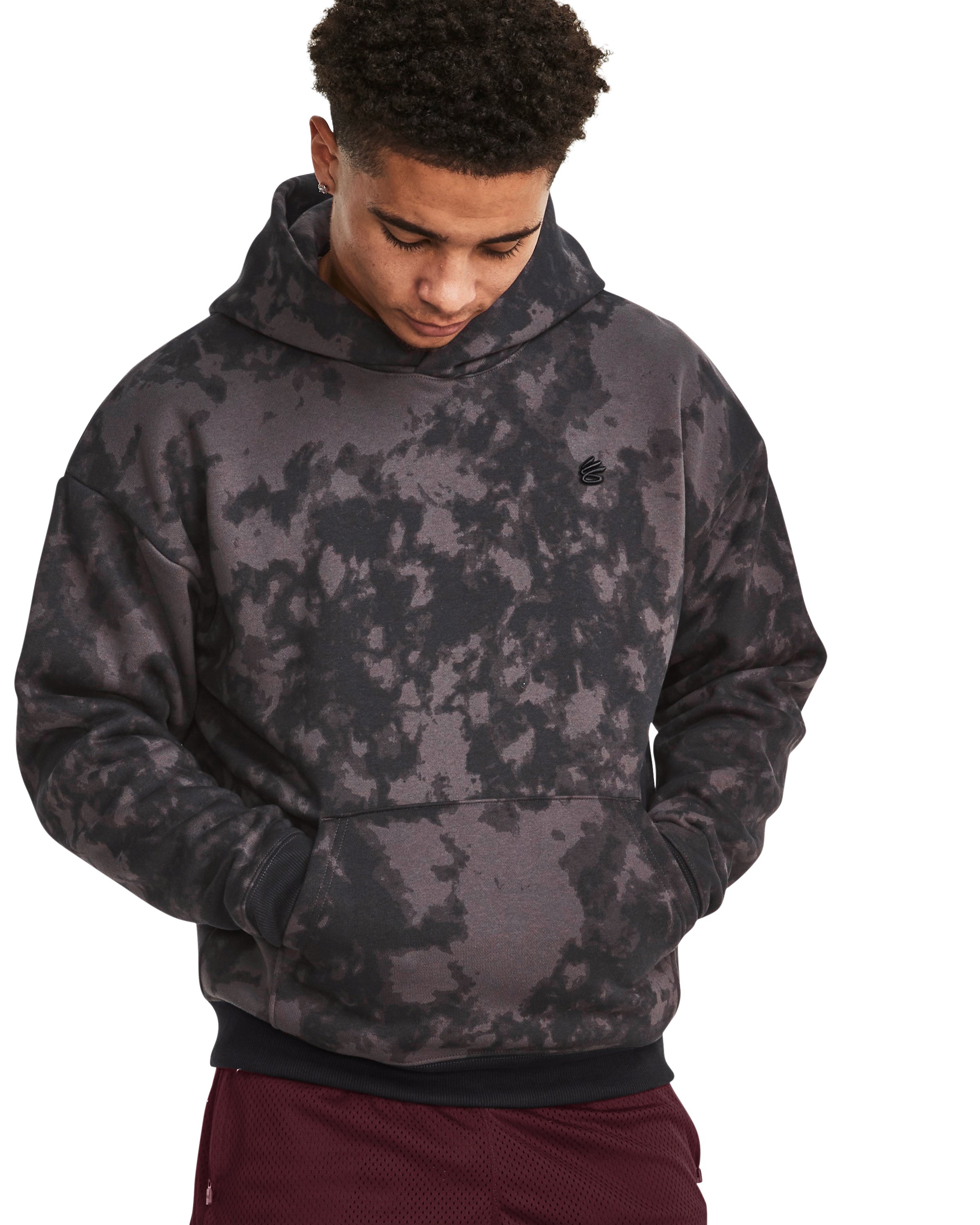 Men's Curry Acid Wash Hoodie, custom hoodie or sweatshirt with logo imprint 2